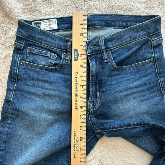 GAP True Skinny Mid Rise Denim Jeans Size 28/6R‎ - Picture 5 of 8